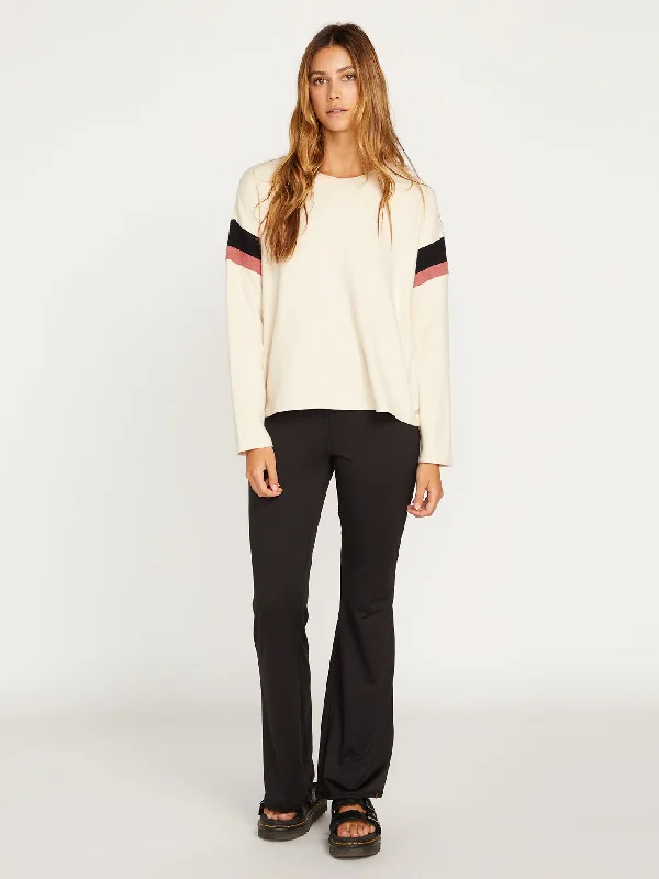 Lived In Lounge Fleece Crew Sweatshirt - Cream