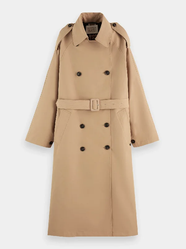 Oversized classic trench coat