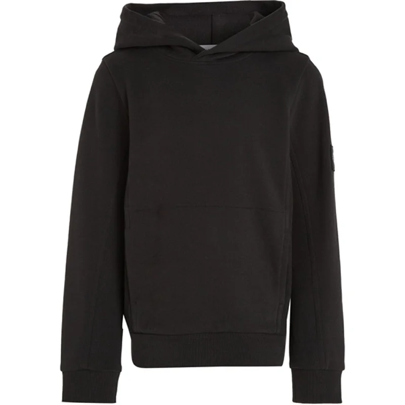 Calvin Klein Badge Rib Hoodie Ck Black