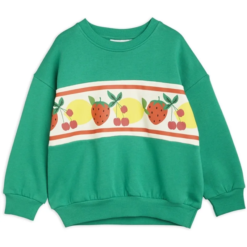 Mini Rodini Fruits Border Sweatshirt Green