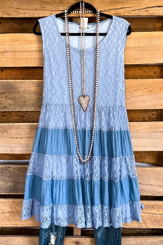 She's a Ray Of Sunshine Dress - Blue