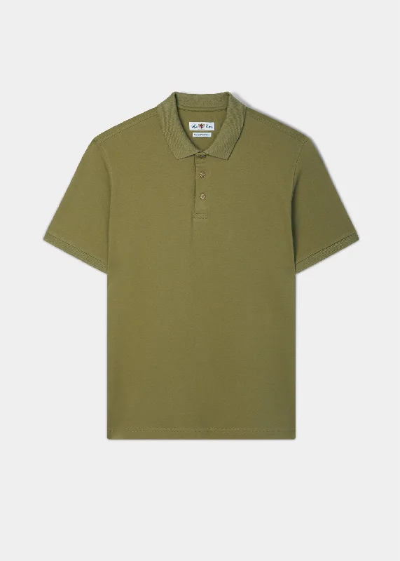 Lakeshore Pique Polo Shirt In Olive